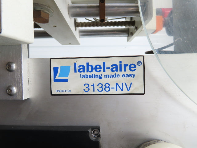 Label Aire 3138NV High Speed Label Applicator 120V Air Blow Sato Printer 4" Wide