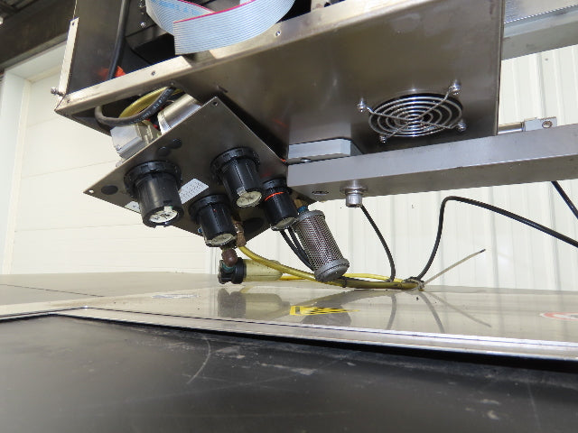 Label Aire 3138NV High Speed Label Applicator 120V Air Blow Sato Printer 4" Wide