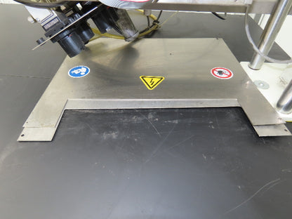 Label Aire 3138NV High Speed Label Applicator 120V Air Blow Sato Printer 4" Wide