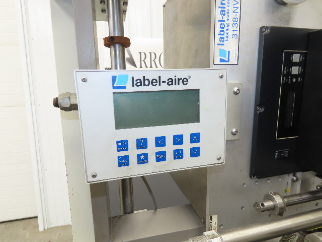 Label Aire 3138NV High Speed Label Applicator 120V Air Blow Sato Printer 4" Wide