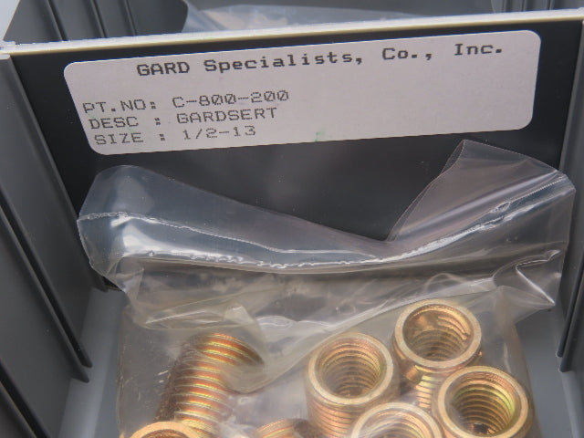 Gardserts 200-408CL Coarse Thread Assortment Repair Kit w Case Hardened Steel