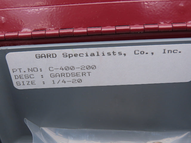 Gardserts 200-408CL Coarse Thread Assortment Repair Kit w Case Hardened Steel