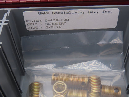 Gardserts 200-408CL Coarse Thread Assortment Repair Kit w Case Hardened Steel