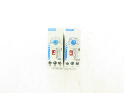 Crouzet TK2R1 Time Delay Relay 0.08-160s 240VAC 8A 24VDC Coil Lot of 2