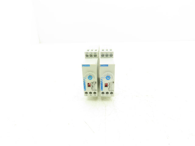 Crouzet TK2R1 Time Delay Relay 0.08-160s 240VAC 8A 24VDC Coil Lot of 2
