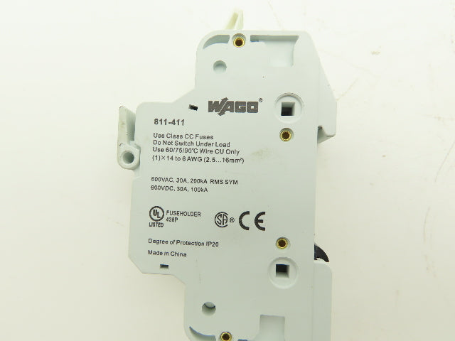 WAGO 811-411 Fuse Holder for CC Fuses 600VAC Lot of 13