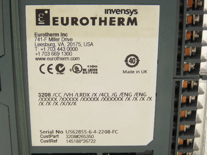Eurotherm 3208 PLC Temperature Controller Module 3208/CC/VH