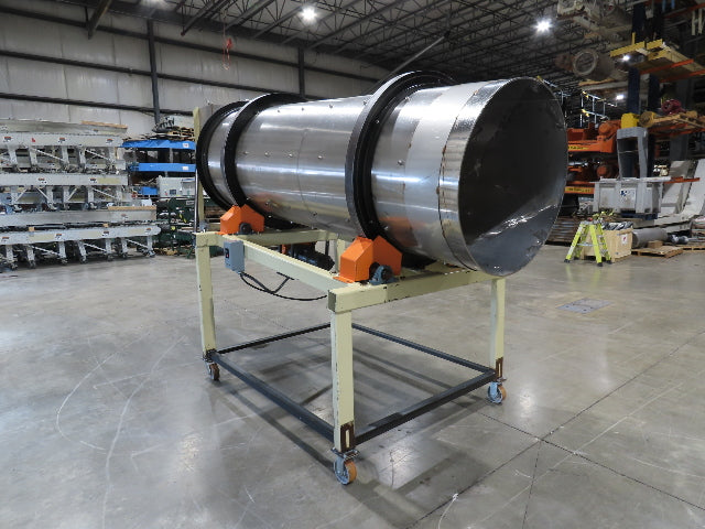 36" Stainless Steel Drum Mixer Seasoning Coating Processing Tumbler Belt Drive