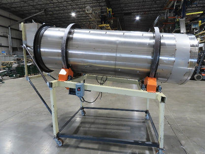 36" Stainless Steel Drum Mixer Seasoning Coating Processing Tumbler Belt Drive