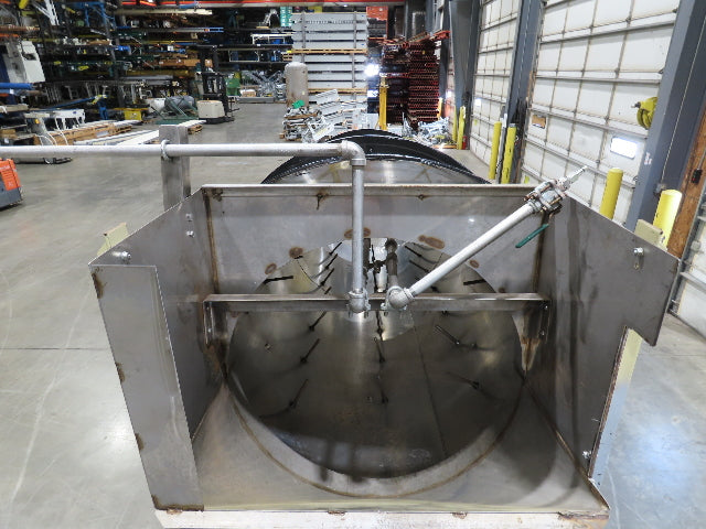 36" Stainless Steel Drum Mixer Seasoning Coating Processing Tumbler Belt Drive