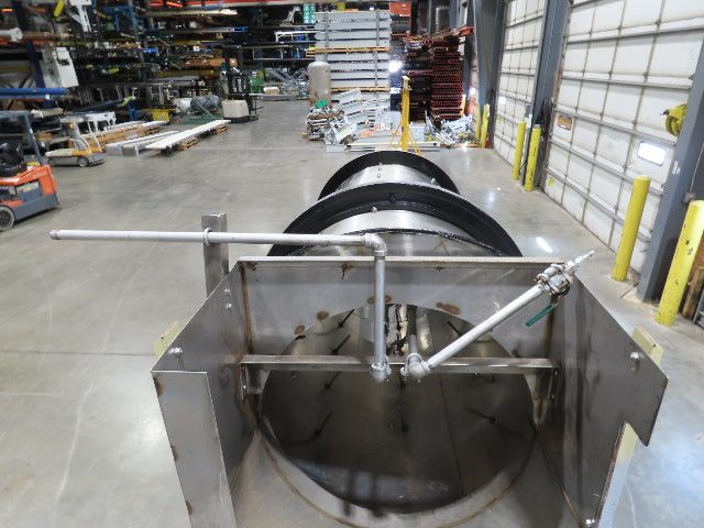 36" Stainless Steel Drum Mixer Seasoning Coating Processing Tumbler Belt Drive
