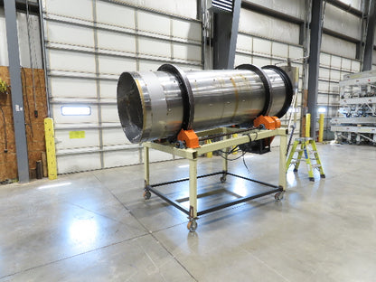 36" Stainless Steel Drum Mixer Seasoning Coating Processing Tumbler Belt Drive