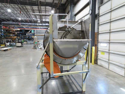 36" Stainless Steel Drum Mixer Seasoning Coating Processing Tumbler Belt Drive