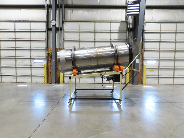 36" Stainless Steel Drum Mixer Seasoning Coating Processing Tumbler Belt Drive