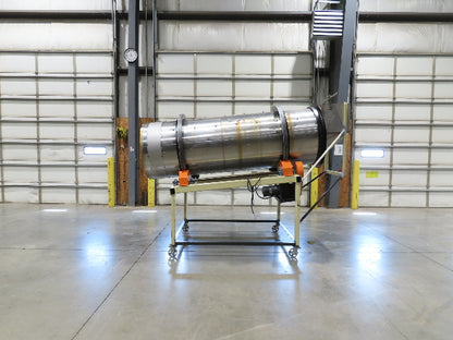 36" Stainless Steel Drum Mixer Seasoning Coating Processing Tumbler Belt Drive