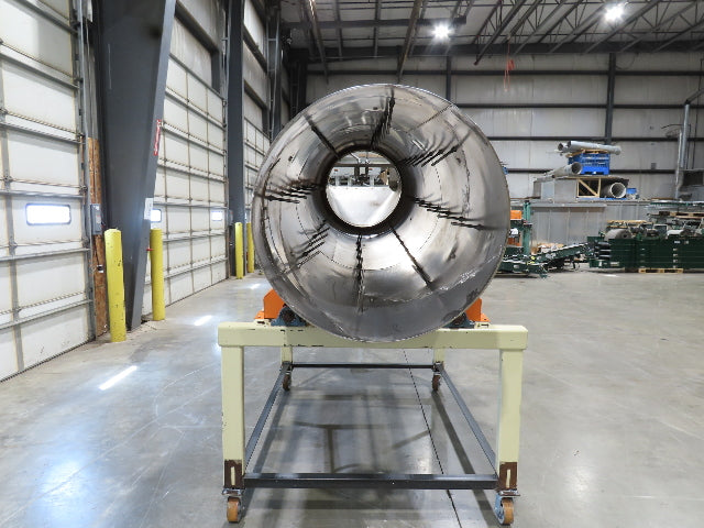 36" Stainless Steel Drum Mixer Seasoning Coating Processing Tumbler Belt Drive