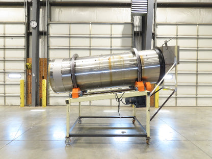36" Stainless Steel Drum Mixer Seasoning Coating Processing Tumbler Belt Drive