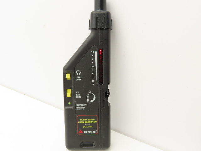 Amprobe ULD-300 Ultrasonic Leak Detector Headphones, Probe, Parabole, Carry Case