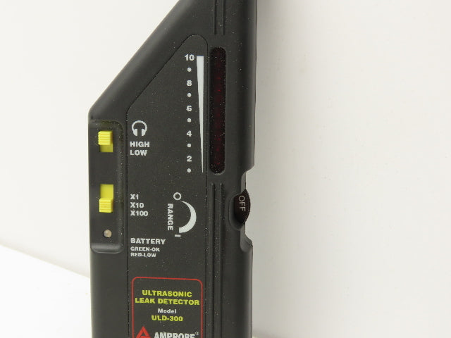 Amprobe ULD-300 Ultrasonic Leak Detector Headphones, Probe, Parabole, Carry Case