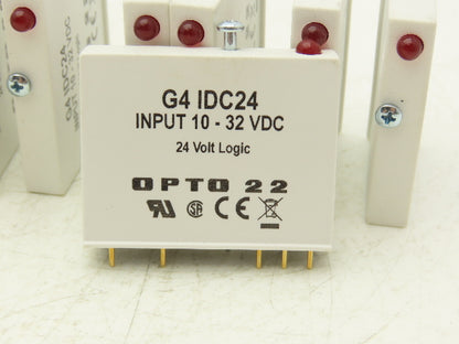 Opto 22 G4 IDC24 G4IDC24 G4 DC Input Module 10-32 VDC, 24 VDC Logic Lot of 9