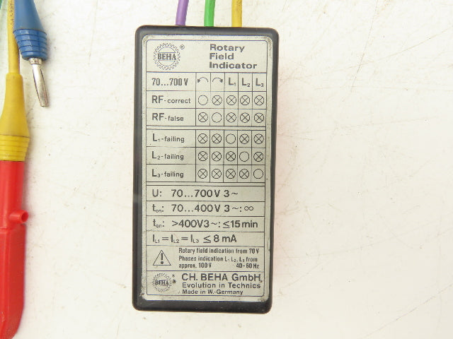 BEHA V1X-440 Circuit Tracer Kit Unitest Voltage Field Indicator Continuity Test