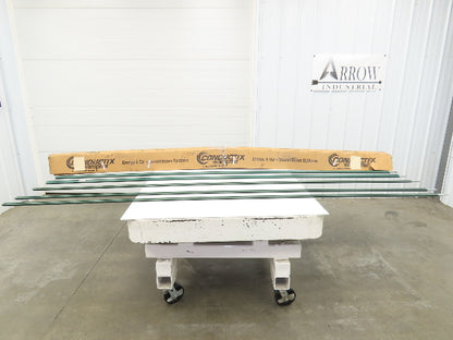 Conductix Wampfler Conductor Bar Ground Power Rail 90A 600V 10'L  Lot of 5pcs