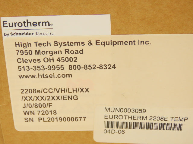 Eurotherm 2208e PLC Temperature Controller Module With Display 2208e/CC/VH/LH