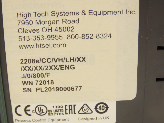 Eurotherm 2208e PLC Temperature Controller Module With Display 2208e/CC/VH/LH