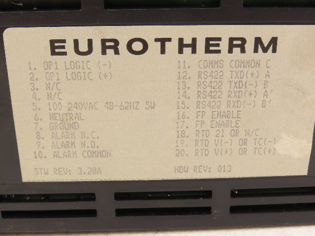 Eurotherm 808 PLC Temperature Controller Module With Display 808/L1/N0/R1/C4