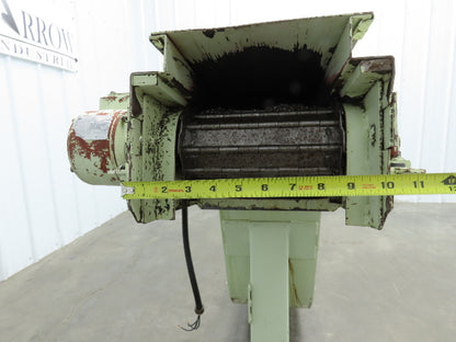 Tsubaki MT10 10"W x 74"L Chip Conveyor 7.5"W Steel Belt 29"H Discharge 220V 3PH