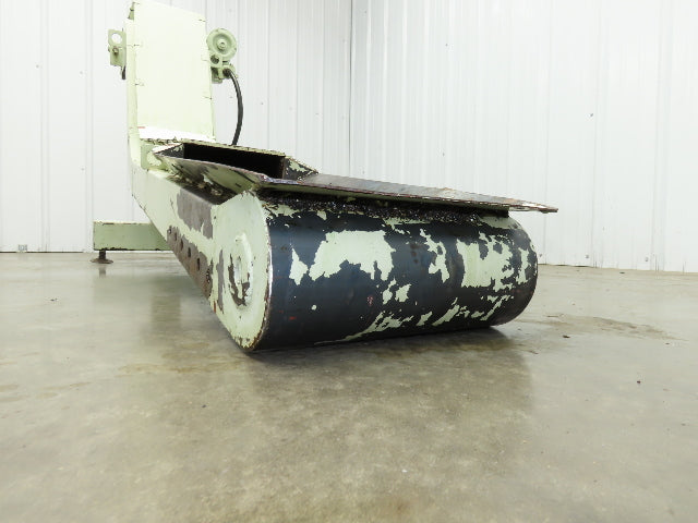 Tsubaki MT10 10"W x 74"L Chip Conveyor 7.5"W Steel Belt 29"H Discharge 220V 3PH