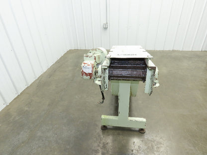 Tsubaki MT10 10"W x 74"L Chip Conveyor 7.5"W Steel Belt 29"H Discharge 220V 3PH