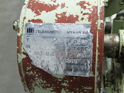 Tsubaki MT10 10"W x 74"L Chip Conveyor 7.5"W Steel Belt 29"H Discharge 220V 3PH