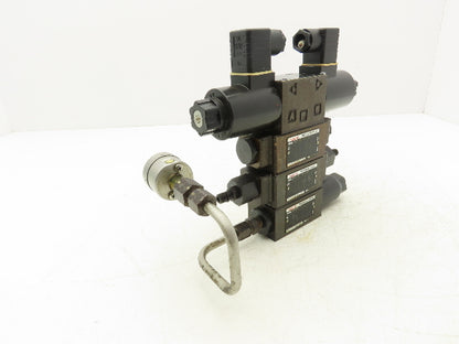 Nachi SA-G01-C6-D2-31 Hydraulic Directional Control Solenoid Valve Assy 24VDC