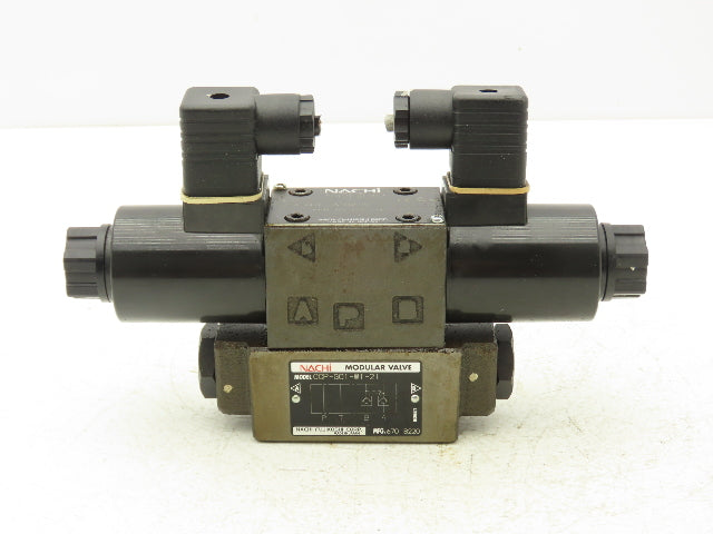 Nachi SA-G01-C6-D2-31 Hydraulic Directional Control Solenoid Valve Assy 24VDC