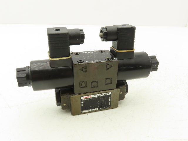 Nachi SA-G01-C6-D2-31 Hydraulic Directional Control Solenoid Valve Assy 24VDC