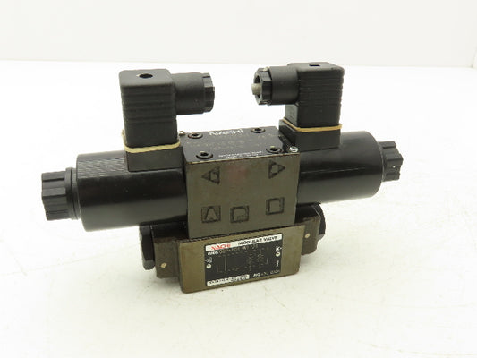 Nachi SA-G01-C6-D2-31 Hydraulic Directional Control Solenoid Valve Assy 24VDC