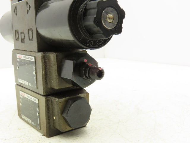Nachi SA-G01-C6-D2-31 Hydraulic Directional Control Solenoid Valve Assy 24VDC