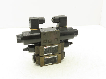 Nachi SA-G01-C6-D2-31 Hydraulic Directional Control Solenoid Valve Assy 24VDC