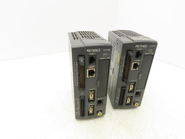 Keyence CV-2100 Machine Visual Digital Image Control Sensor Lot Of 2