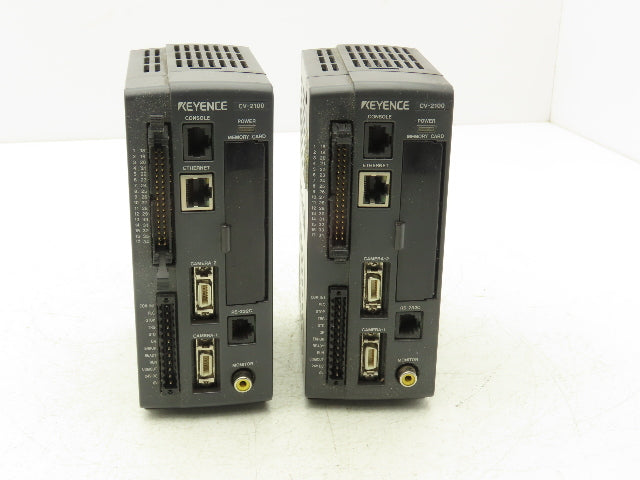 Keyence CV-2100 Machine Visual Digital Image Control Sensor Lot Of 2