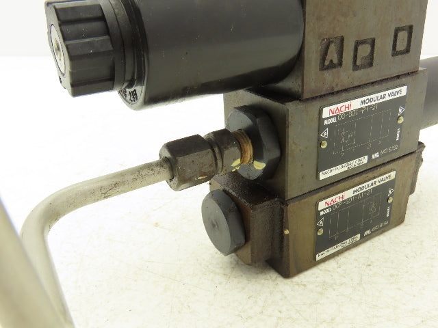 Nachi SA-G01-A3X-D2-31 Hydraulic Directional Control Solenoid Valve Assy 24VDC