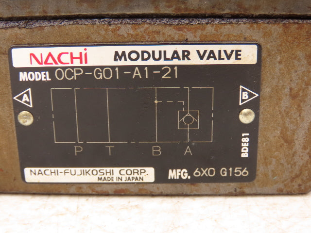 Nachi SA-G01-A3X-D2-31 Hydraulic Directional Control Solenoid Valve Assy 24VDC