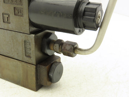 Nachi SA-G01-A3X-D2-31 Hydraulic Directional Control Solenoid Valve Assy 24VDC