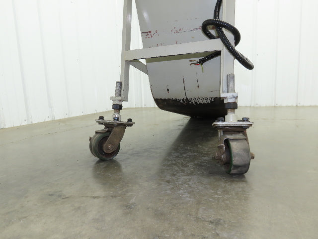 Fongex 14"W x 62"L Chip Conveyor 11.5"W Steel Belt Adj Height 220V 3PH