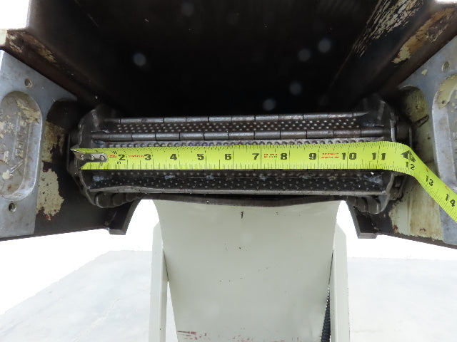 Fongex 14"W x 62"L Chip Conveyor 11.5"W Steel Belt Adj Height 220V 3PH