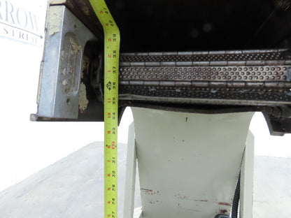 Fongex 14"W x 62"L Chip Conveyor 11.5"W Steel Belt Adj Height 220V 3PH