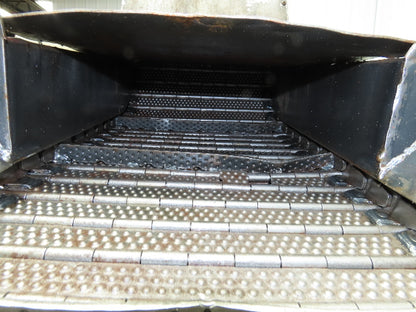 Fongex 14"W x 62"L Chip Conveyor 11.5"W Steel Belt Adj Height 220V 3PH