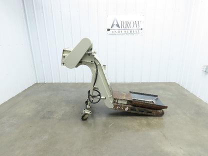 Fongex 14"W x 62"L Chip Conveyor 11.5"W Steel Belt Adj Height 220V 3PH