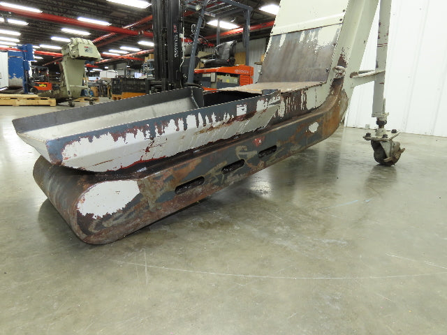Fongex 14"W x 62"L Chip Conveyor 11.5"W Steel Belt Adj Height 220V 3PH